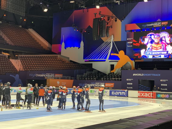 WK-shorttrackers hebben heden en verleden in Ahoy