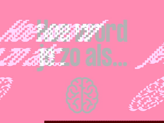 ‘Hoe word je zo als...’