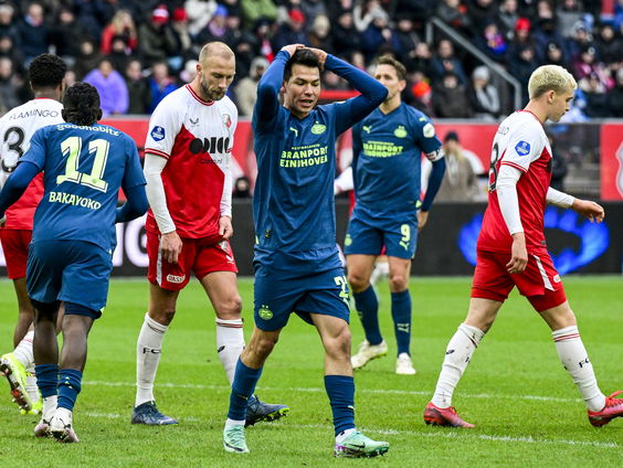 Zegereeks PSV ten einde, geen nieuw eredivisierecord
