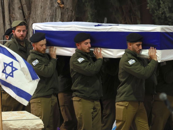 Afscheid van omgekomen Israëlische soldaten in Gaza