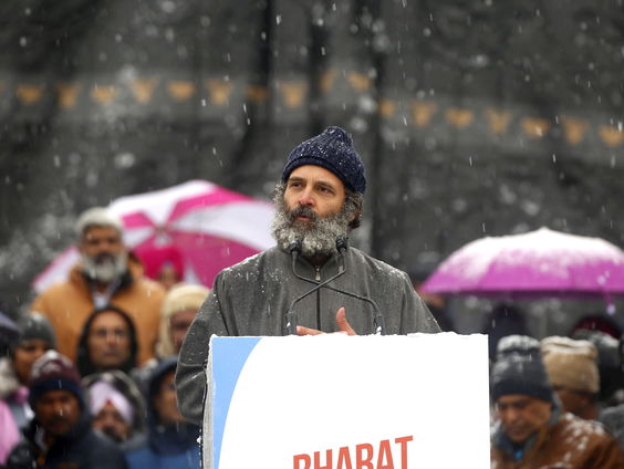 Politieke pelgrim Rahul Gandhi loopt 150 dagen lang door India