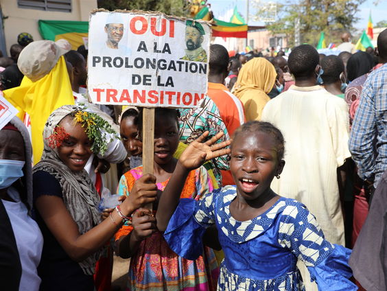 Malinezen protesteren tegen sancties