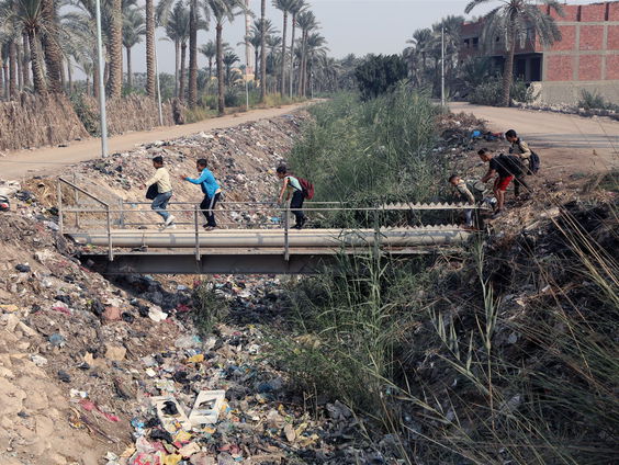 In de schaduw van de klimaattop in Egypte