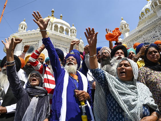 Spanningen in de graanschuur van India