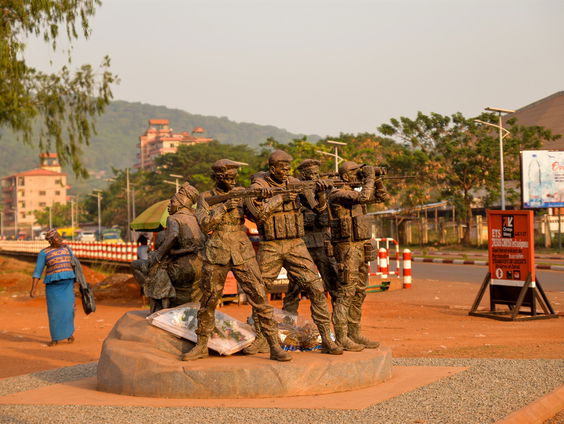Russische huurlingen in het midden van Afrika