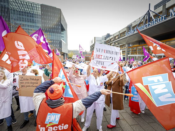 FNV verwacht dit jaar veel acties voor hoger loon