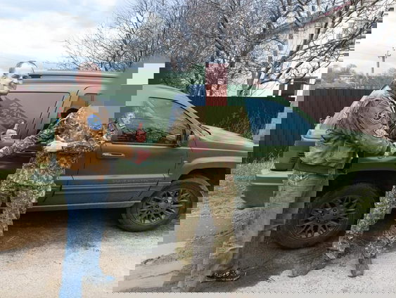 De Nederlandse auto die nu aan het front rijdt