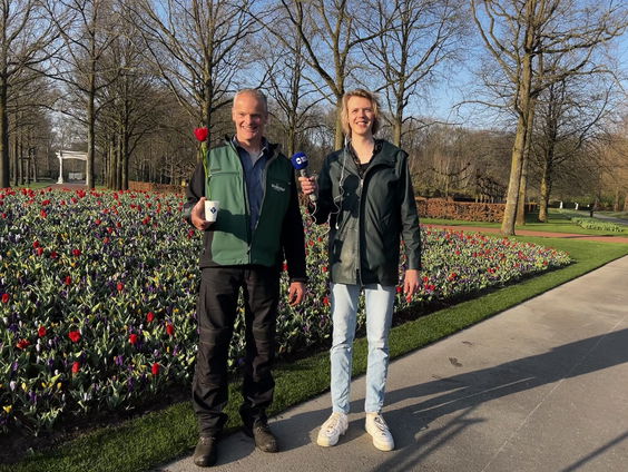 We mogen weer tulpen kijken!