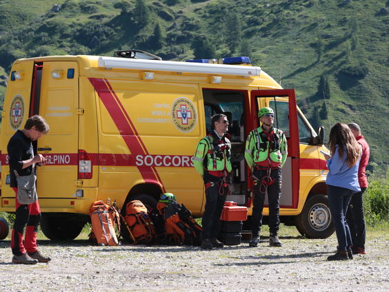 Gletsjerbreuk in Dolomieten