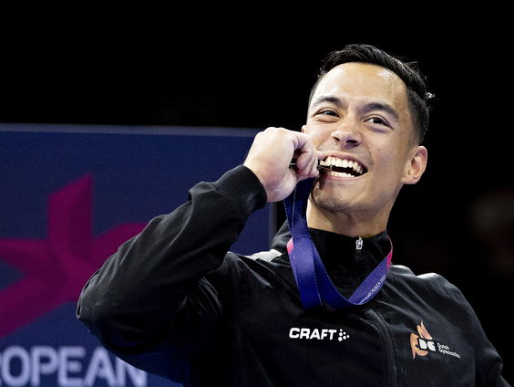 Turner De Munck pakt zilveren EK-medaille op voltige en levert unieke prestatie