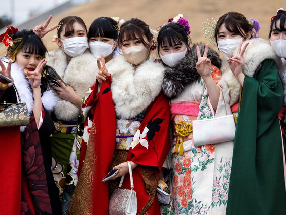 20-jarigen vieren Coming of Age Day in Japan