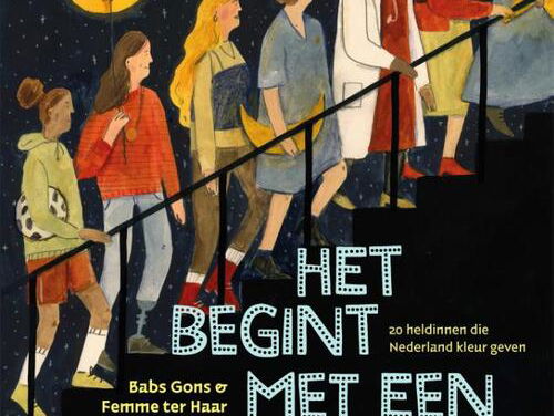 Boekenjaar 2022 - De eerste pagina van Het begint met een droom van Babs Gons