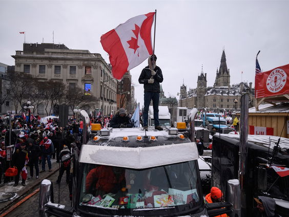Sociale media en het internationale truckersprotest