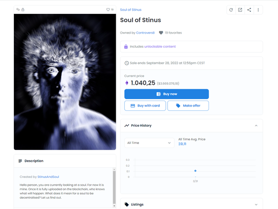 Student Stijn verkoopt zijn ziel als NFT