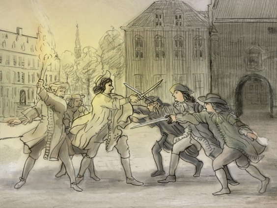 Fokke&Sukke-tekenaar Jean-Marc van Tol illustreert in boek over Johan de Witt