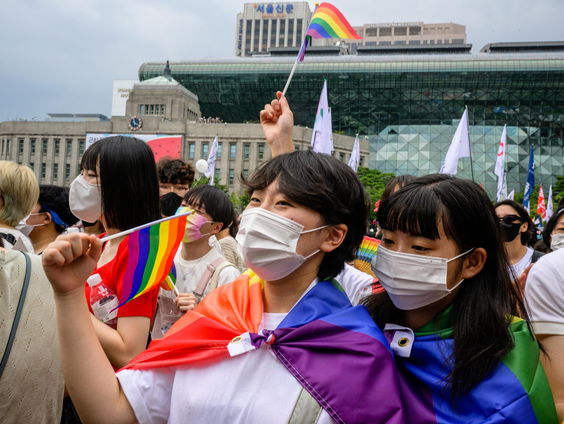 Eerste Pride-festival in Seoul sinds corona