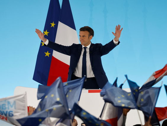 Macron en Le Pen door naar volgende ronde Franse verkiezingen