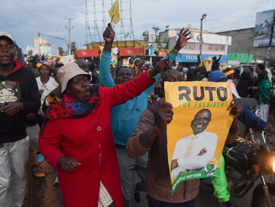 Ruto wint Keniaanse presidentsverkiezingen