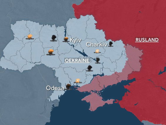 Russische raketaanvallen op Oekraïne