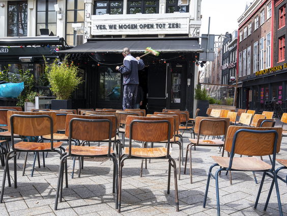 Terras staat al klaar