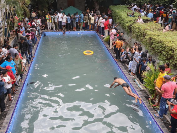Sri-Lankanen nog steeds in huis van president
