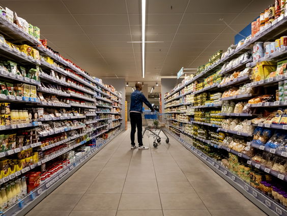 De prijzen dalen, behalve in de supermarkt