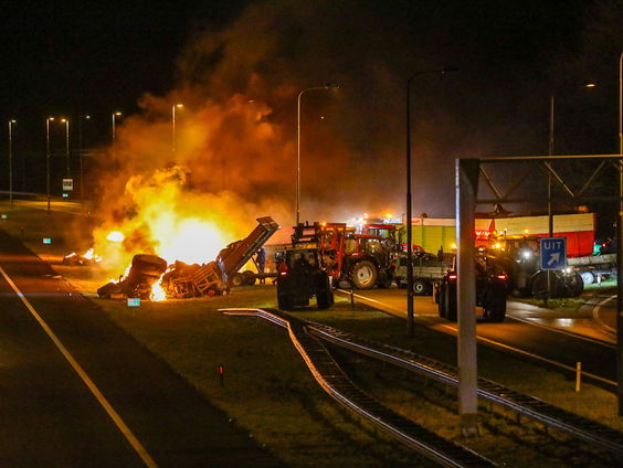 Nog steeds overlast door boerenacties op snelwel