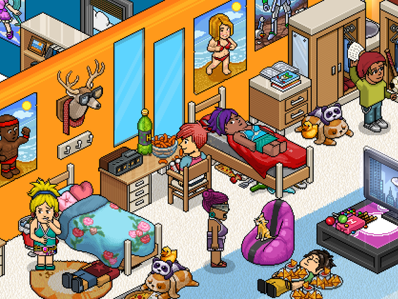 Annemieke was moderator op Habbo Hotel