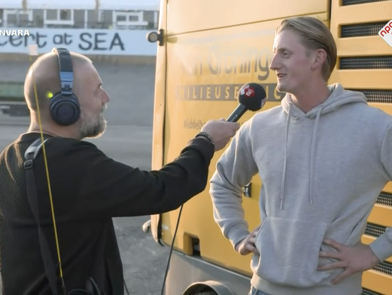 Jan van Groningen is om 6.10 uur al bijna klaar met schoonmaken