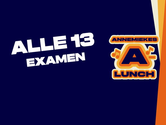 Under Pressure, Take It Easy, Chemistry... Dit was Alle 13 Examen