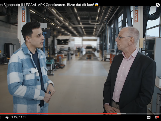 Journalist Darshan Boerema laat een sloopauto illegaal APK goedkeuren