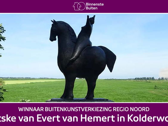 'Sietske' van Evert van Hemert wint in de regio Noord van de Buitenkunstverkiezing 2022