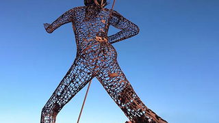 'De Vreedzame Krijger' is één van de finalisten van de buitenkunstverkiezin ...