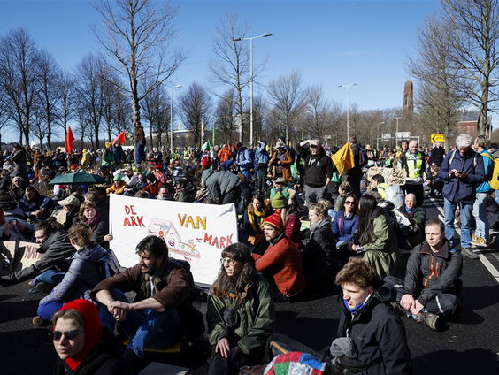 Weer klimaatdemonstratie op A12