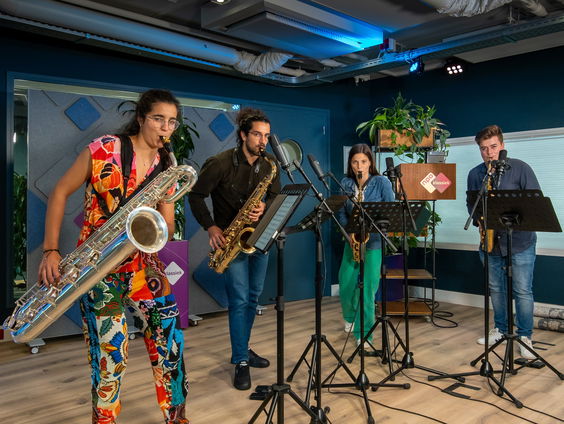 Live bij Dieuwertje: Maat Saxophone Quartet