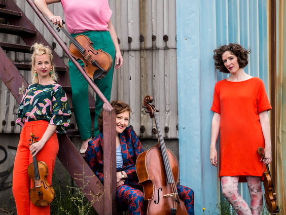 Ragazze Quartet live in de studio