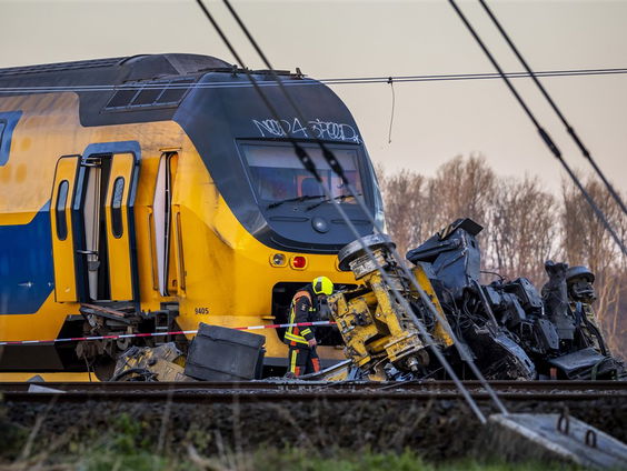 Treinongeluk in Voorschoten
