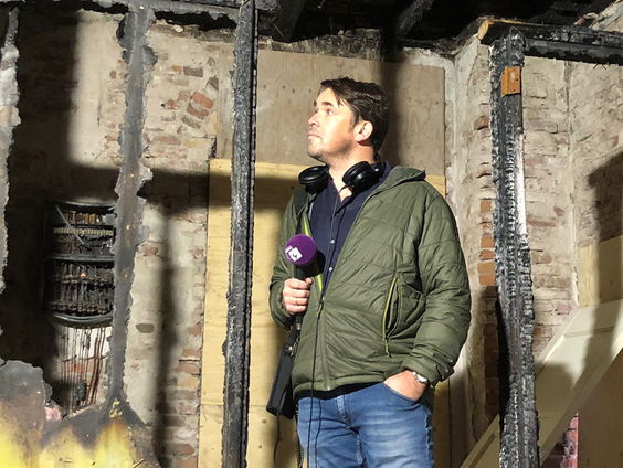 Een hart onder de riem voor de afgebrande kerk in Hoogmade