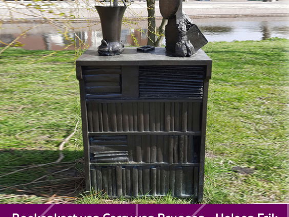 Buitenkunstverkiezing 2022 Boekenkast voor Carry van Bruggen
