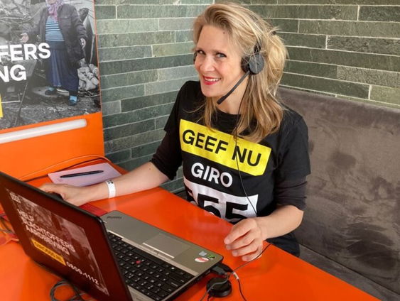 Giro555: Jet in het belpanel voor de actie