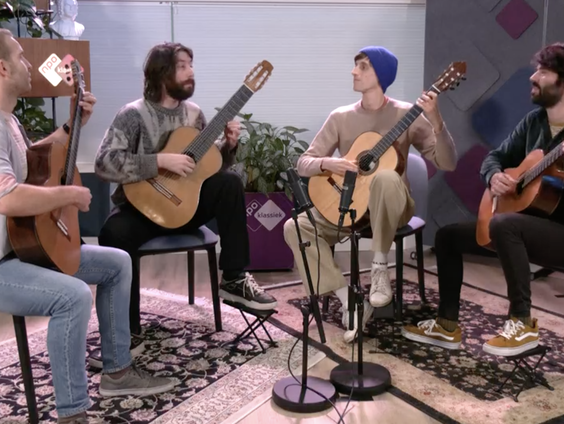 Het Four Aces Guitar Quartet te gast in Maatwerk