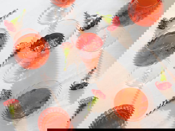 Culinaire Kerstklanken: Aperitief - Rosa Bianca-cocktail