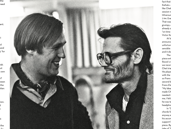 Hollandse Nieuwe! Blue room van Chet Baker, deel II: november