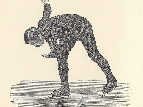 Gedicht: De schaatser, van Toon Tellegen