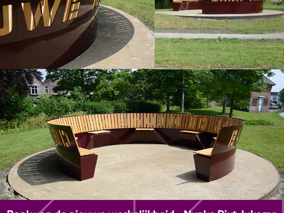 Buitenkunstverkiezing 2022 'Bank van de nieuwe werkelijkheid' van Nynke Rixt Jukema