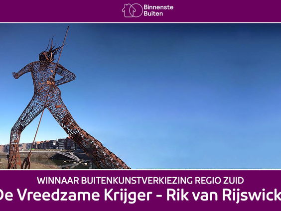 'De Vreedzame Krijger' wint in de regio Zuid van de Buitenkunstverkiezing 2022