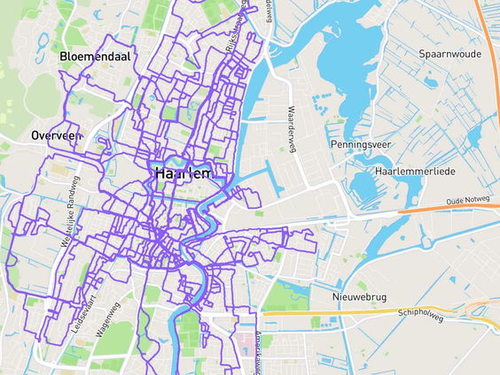 Wandelen langs alle minibiebs