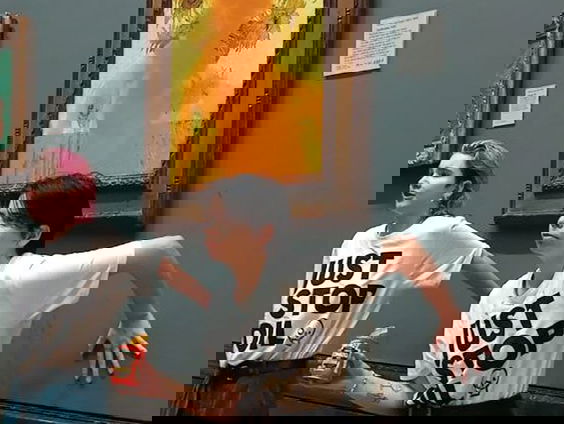 Hebben vastlijmacties en aanvallen op kunstwerken zin?