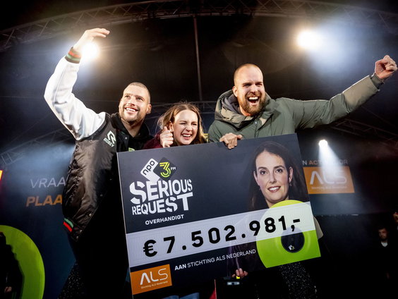 7,5 miljoen voor 3FM Serious Request, gefeliciteerd!