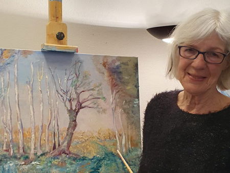 Alle olieverfschilderijen van Ank Koopmans gingen in vlammen op